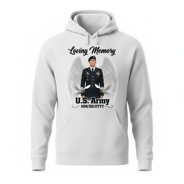Army White Memorial Hoodie