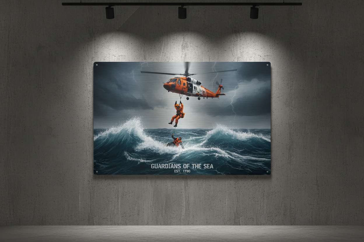 Coast Guard Metal Sign