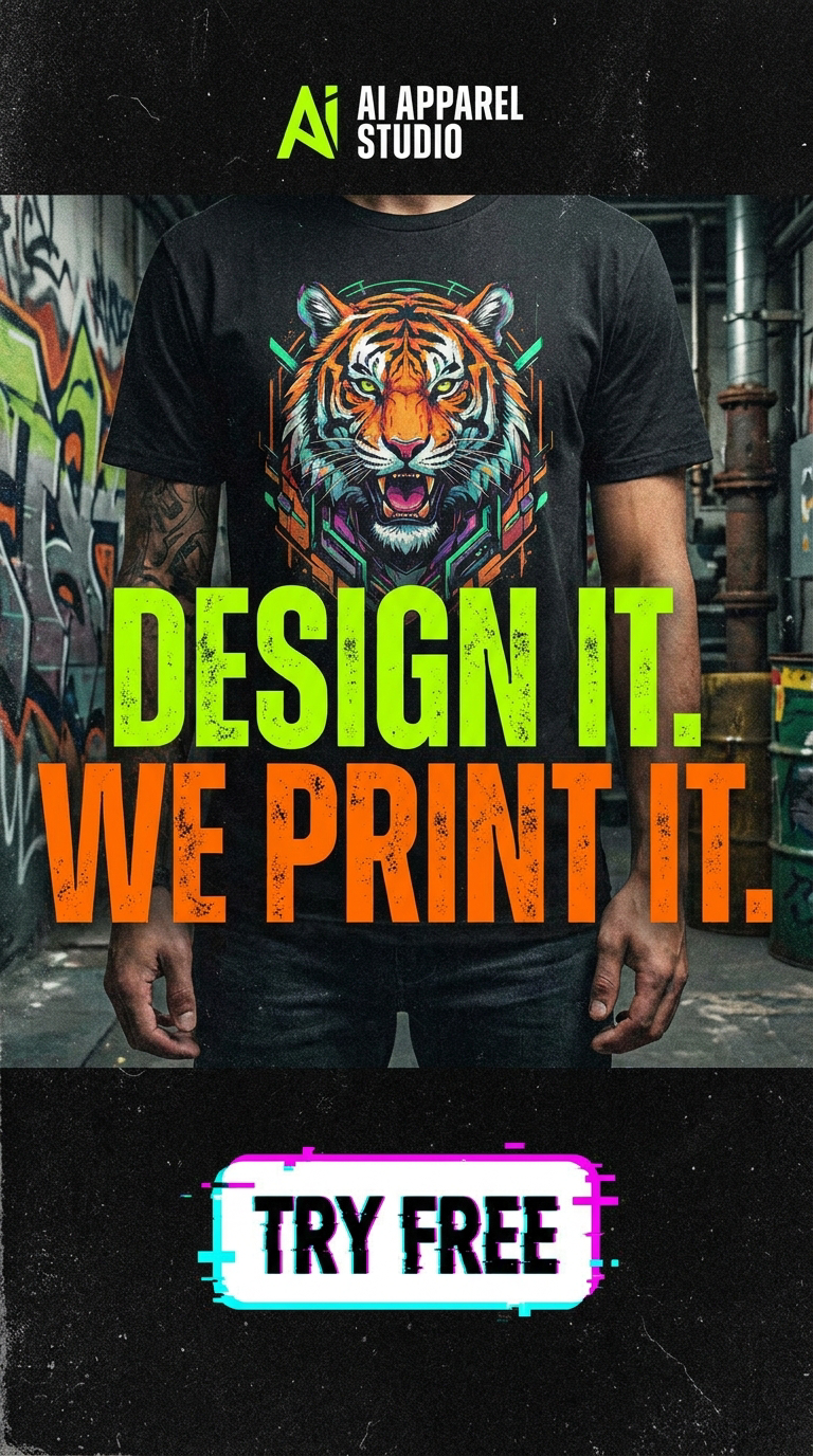 AI Apparel Studio - Design it. We print it. Try free