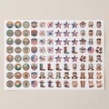 Ready-to-press 44 inch sublimation gang sheet packed edge to edge with custom designs
