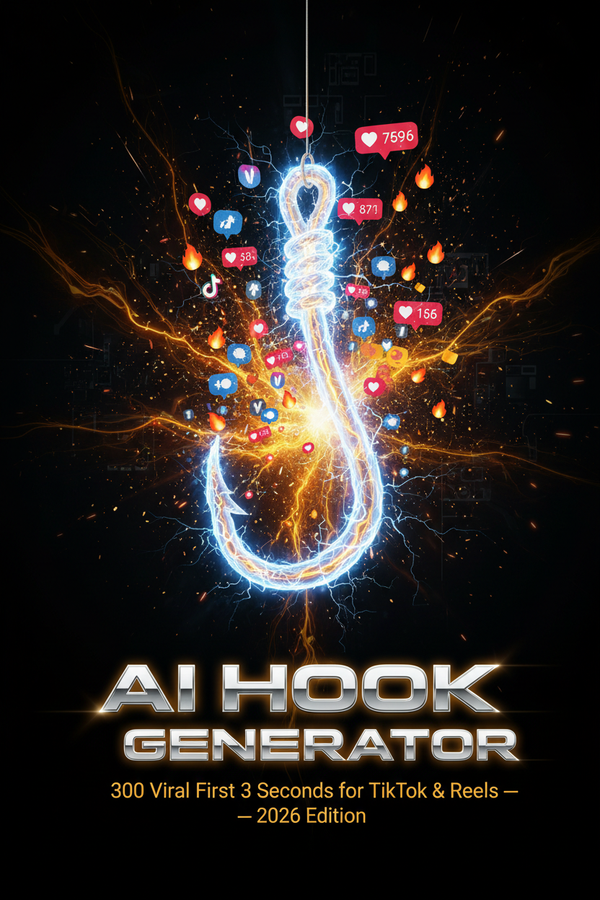 AI Hook Generator: 300 Viral First 3 Seconds for TikTok/Reels (2026 Edition)